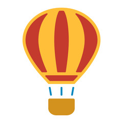 Obraz premium Icon - Heißluftballon