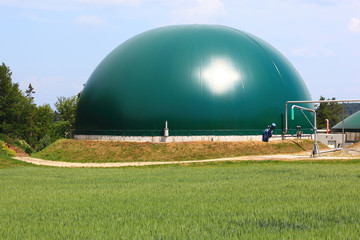 Biogasanlage, Erzeugung von Biogas durch Vergärung von Biomasse
