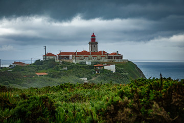 Fototapeta na wymiar Lighthouse under the storm