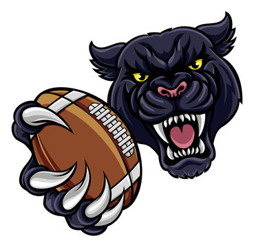 Black Panther American Football Mascot