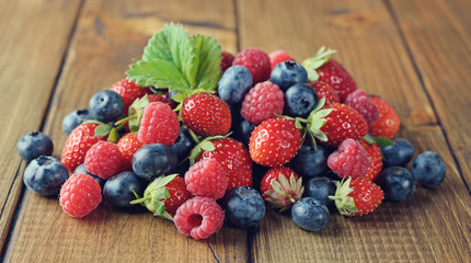 Organic forest berries