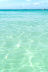 Fototapeta na wymiar Water ocean background. Clear blue aqua texture