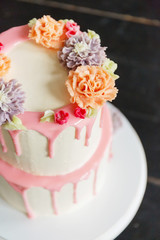 Wedding cake on the table