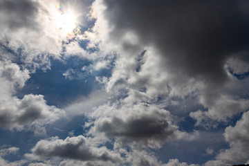 a fickle sky and clouds