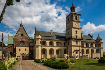 Fototapeta na wymiar Cistercian abbey in Wachock, Swietokrzyskie, Poland