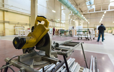 Window and Door Manufacturing Machinery at wood-processing facto