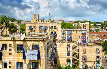 Typical residential architecture in Algiers, Algeria
