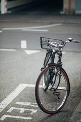 Fototapeta na wymiar Bicycle on the street
