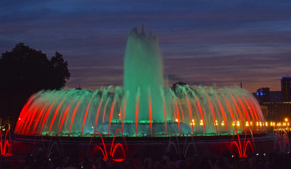 Fuente mágica de Montjuic en Barcelona

