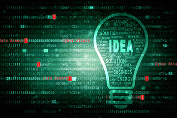 
bulb future technology, innovation background, creative idea concept 
