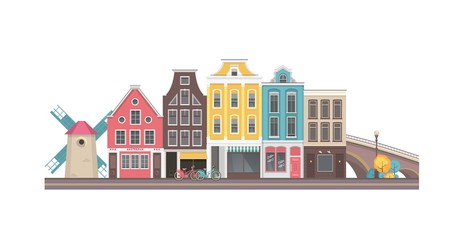 Fototapeta premium vector city amsterdam