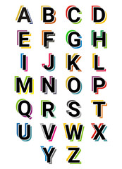 Alphabet double line