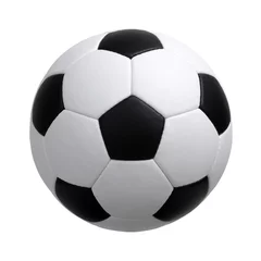 Foto op Plexiglas Voetbal voetbal op wit