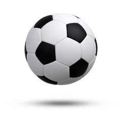 soccer ball on white