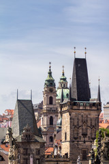 Fototapeta na wymiar Charles Bridge tower architecture in Prague