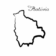 the Bolivia map
