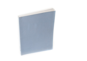 Vertical blank cover book on the white