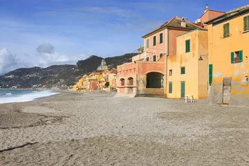 Fototapeten Ligurien ligurian house in the beach  © Brother's Art