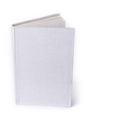 Vertical blank cover book on the white