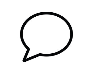 chat icon design round illustration,line style design, designed for web and app
