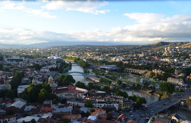 Widok na Tbilisi, Gruzja