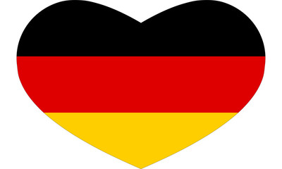 original flag icon in the heart – Germany