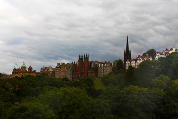 View from the city of Edinburgh, Scotland