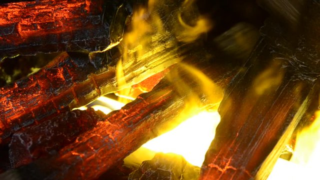 Electric fireplaces with built-in evaporator converts water into steam, which simulates smoke close-up. Model with 3D effect. Modern smart ecological alternative technologies. Energy saving innovation
