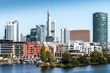 Fototapeta na wymiar Frankfurt Westhafen Stadtansicht