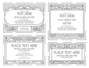 Vintage Art Deco Frames and Elements Two