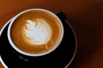 Backgrounds of Latte coffee.