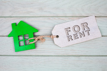 House for rent label