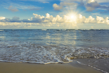 Caribbean sea and sunshine.