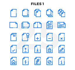 Dashed Outline Icons Pack for UI. Pixel perfect thin line vector icon set for web design and website application.