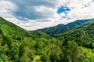 Obraz premium Beautiful Carpathian Mountains Summer Landscape In Romania