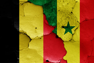 flags of Belgium and Senegal