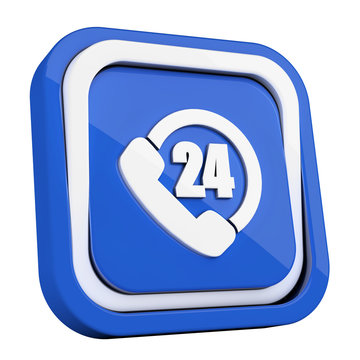 recommend clip art: ikona plastikowa 3D niebieski kwadrat pierścień