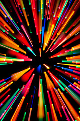 Exploding Through Space Background or Design Element 