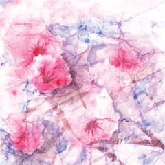 Abstract watercolor background, flowers blossom, abstract watercolor texture