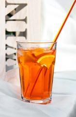 Cocktail on white background