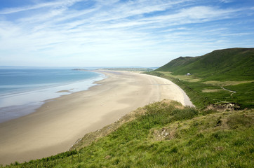rhossili bay, summer & sun 
