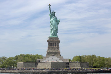 Fototapeta premium Statue of Liberty on Liberty Island in New York Harbor, in Manhattan, NY