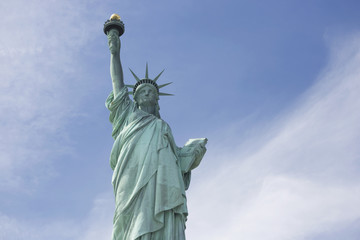 Fototapeta premium Statue of Liberty on Liberty Island in New York Harbor, in Manhattan, NY
