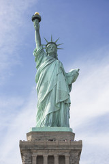 Fototapeta premium Statue of Liberty on Liberty Island in New York Harbor, in Manhattan, NY