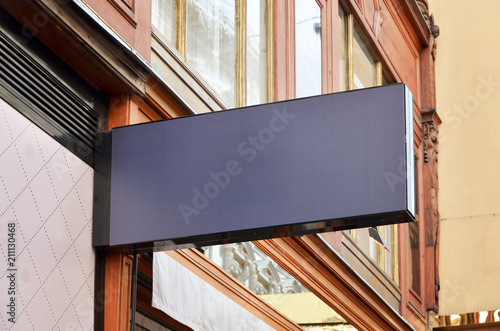 "Clothing store, boutique sign mock up" Stock photo and ...