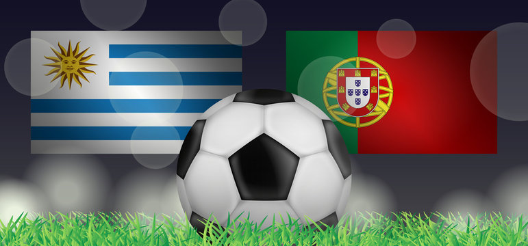 Fußball 2018 - Achtelfinale (Uruguay vs Portugal)