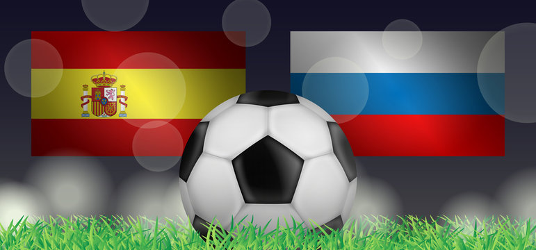 Fußball 2018 - Achtelfinale (Spanien vs Russland)
