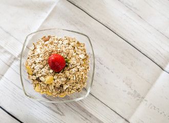 Strawberry and cereal