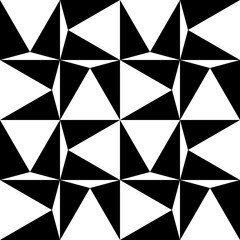 OPTIC ART SEAMLESS VECTOR PATTERN. ILLUSION MONOCHROME TEXTURE. STIPED LINES GEOMETRIC BACKGROUND
