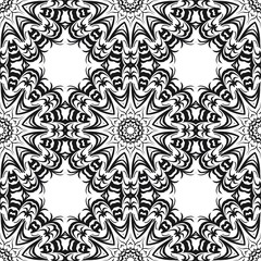 pattern with geometric color ornament, design for print fabric, bandana. vector illustration. red tone